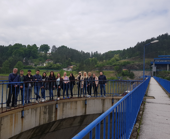 Posjeta brani Modrac sa studentima treće godine građevinasrtva - 17.05.2019. godine